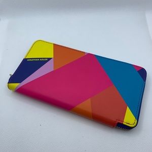 Johnathan Adler - bright colorblock zip wallet